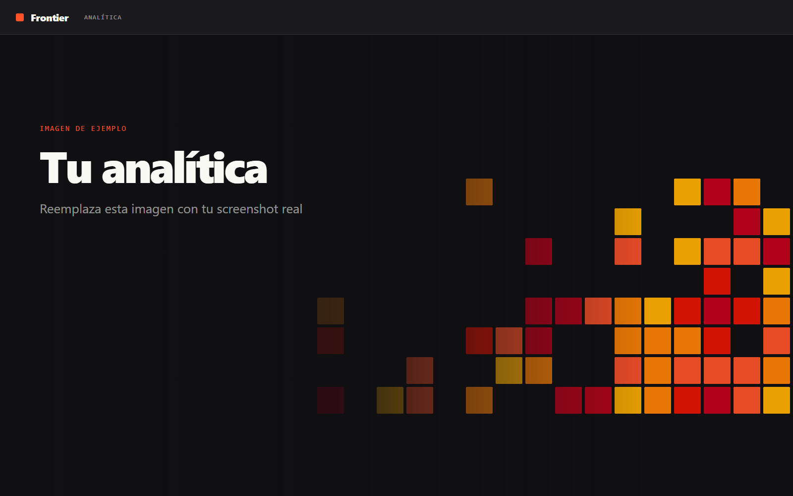 Vista del tablero de analítica con indicadores y gráficas